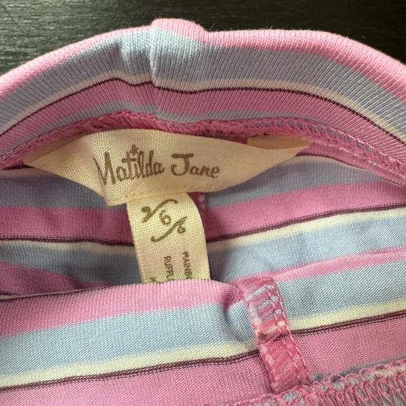 Matilda Jane - (Enchanted Garden) Sun kisses Striped & Dot leggings |Size 6| - Picture 2 of 2
